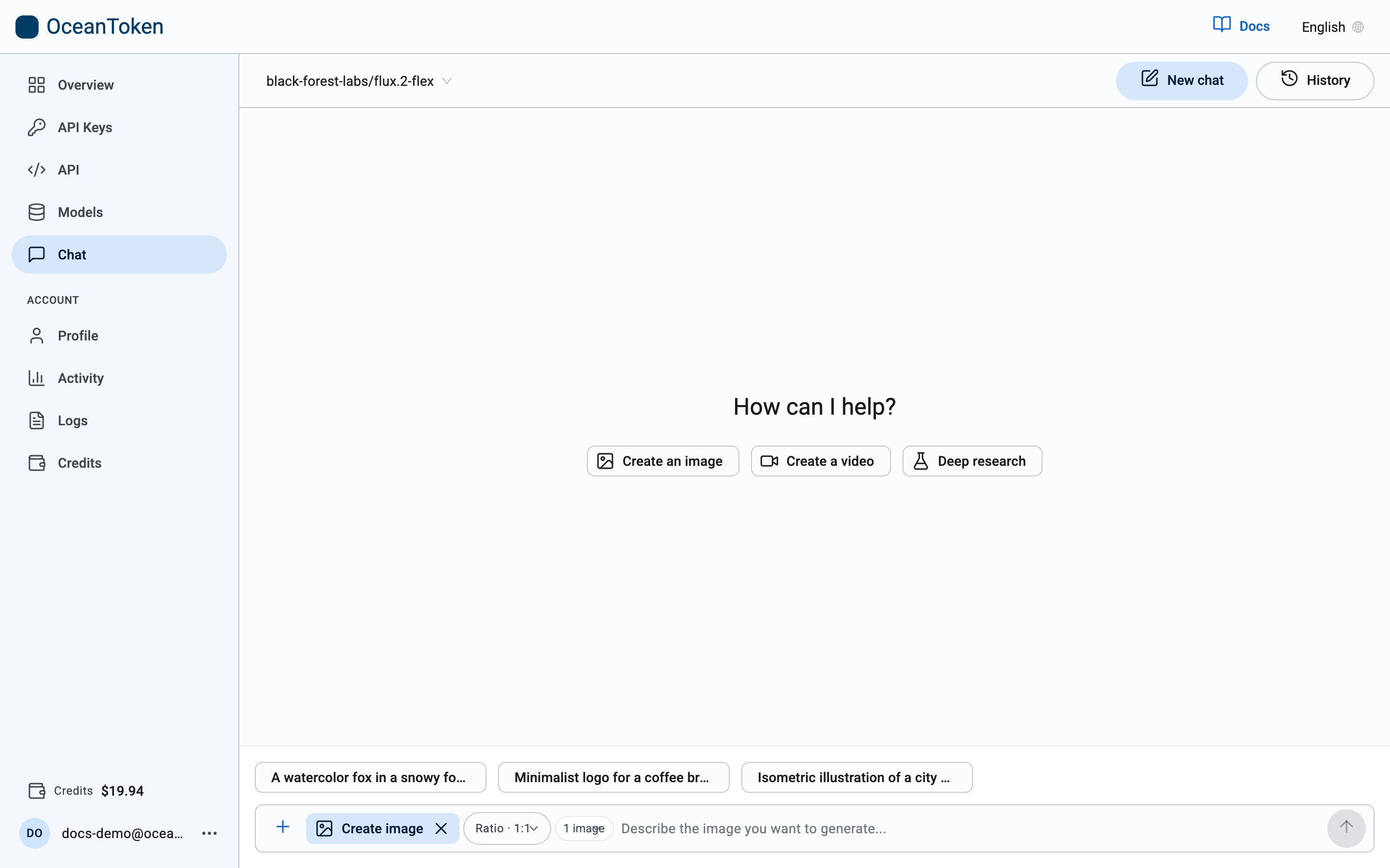 Image mode: model, ratio and count in the composer